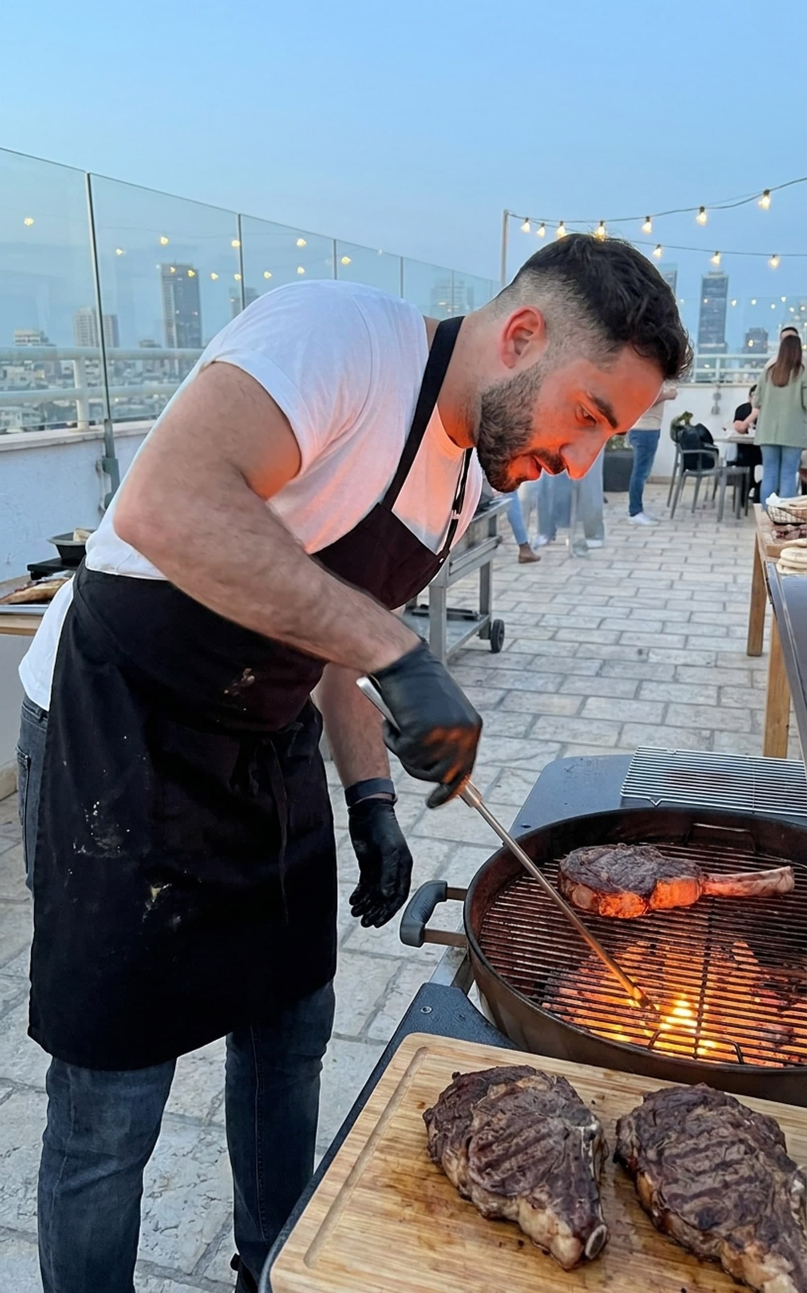 firing up the coals